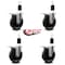 Service Caster 5'' Phenolic Swivel 1-1/2'' Expanding Stem Caster Set Total Lock Brake, 4PK SCC-EXTTL20S514-PHS-112-4 - alternate 3